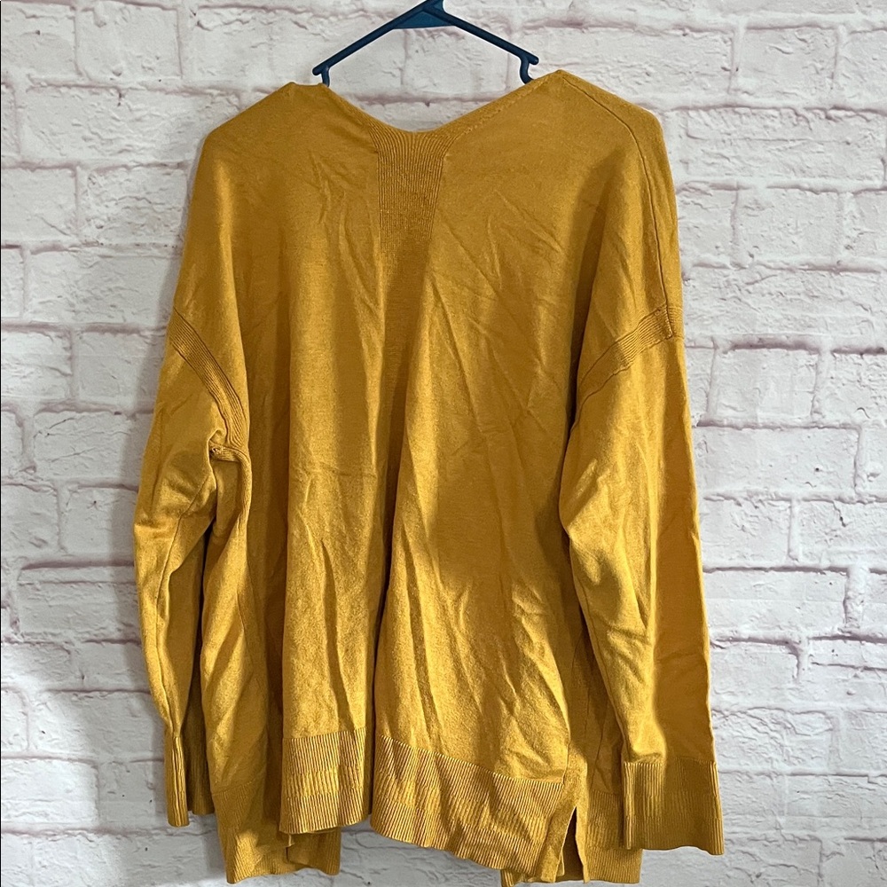 Time and Tru Golden Open Front Cardigan - Picture 3 of 4